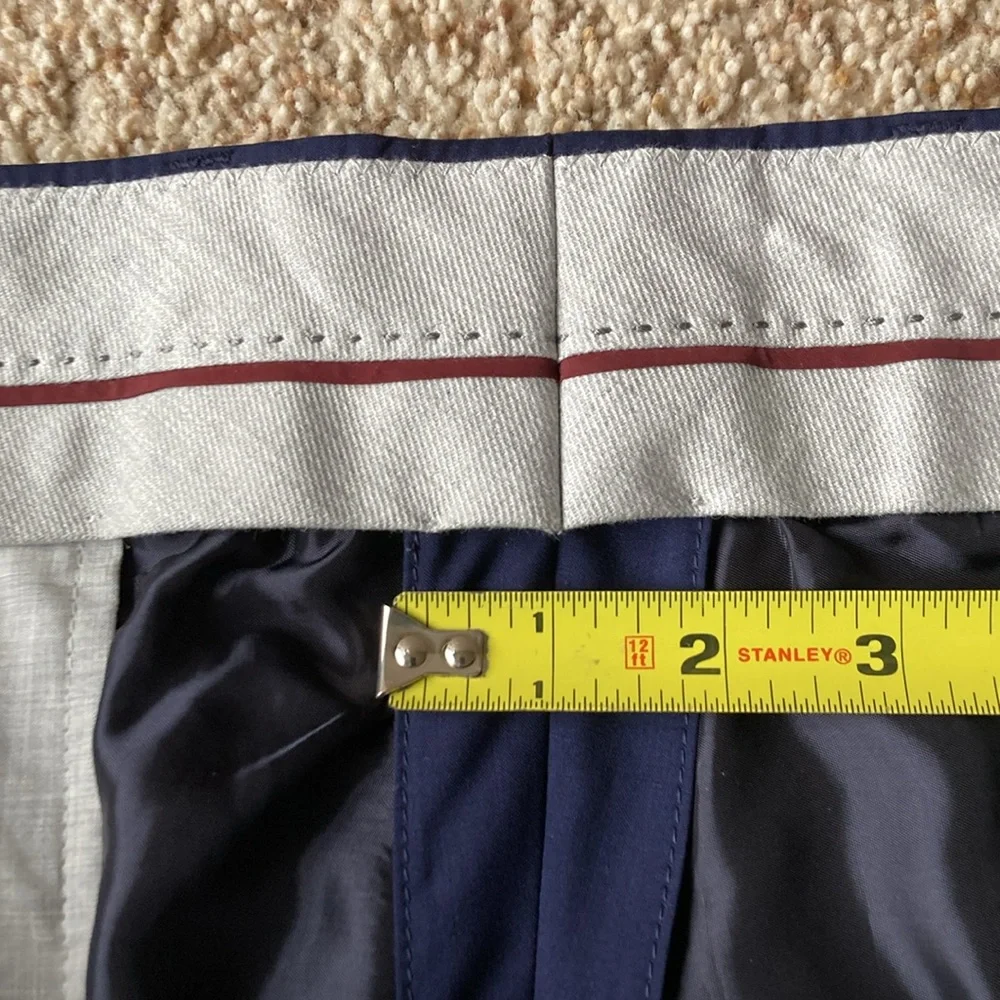 NWOT Brunello Cucinelli Men’s Navy Lightweight Wool Trousers Pants IT60 US 42-44 - Picture 10 of 16